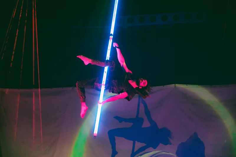 Aerial pole act in Reality Collapse