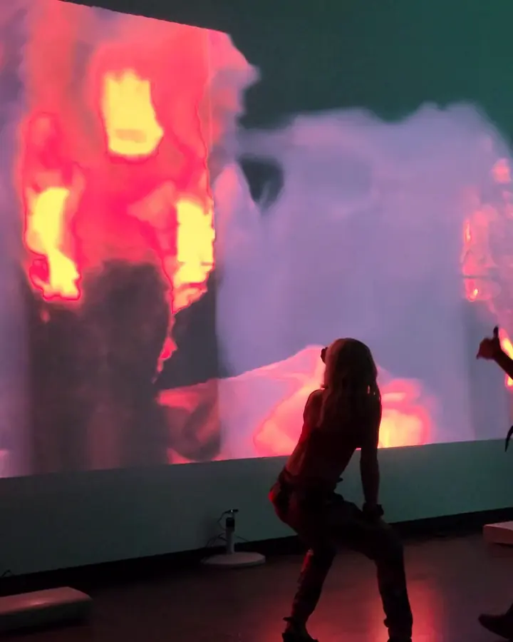 Interactive Light Projection Mural