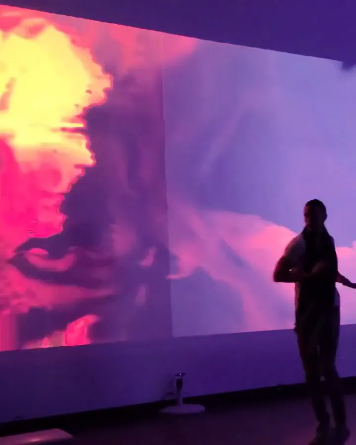 Interactive Light Projection Mural
